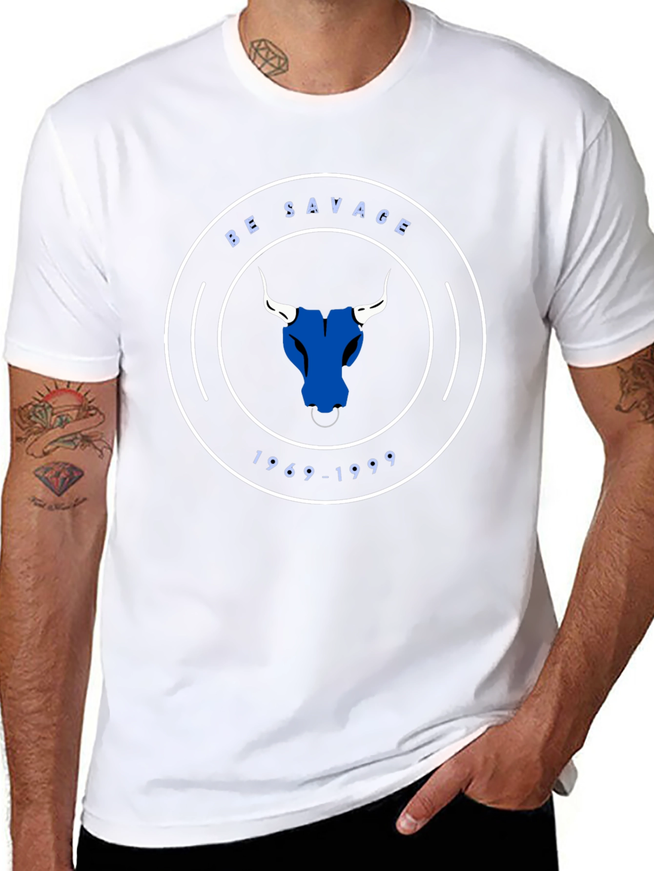 Be Savage Bull Graphic Tee - Limited Edition