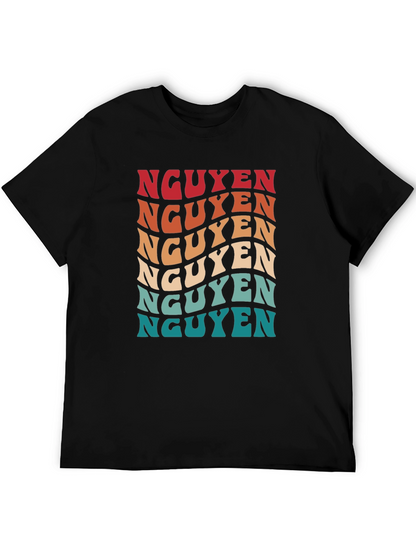 Nguyen Retro Wave T-Shirt | Vietnamese Last Name Tee