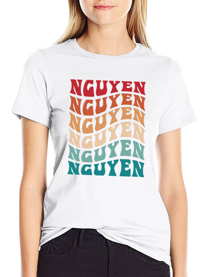 Nguyen Retro Wave T-Shirt | Vietnamese Last Name Tee