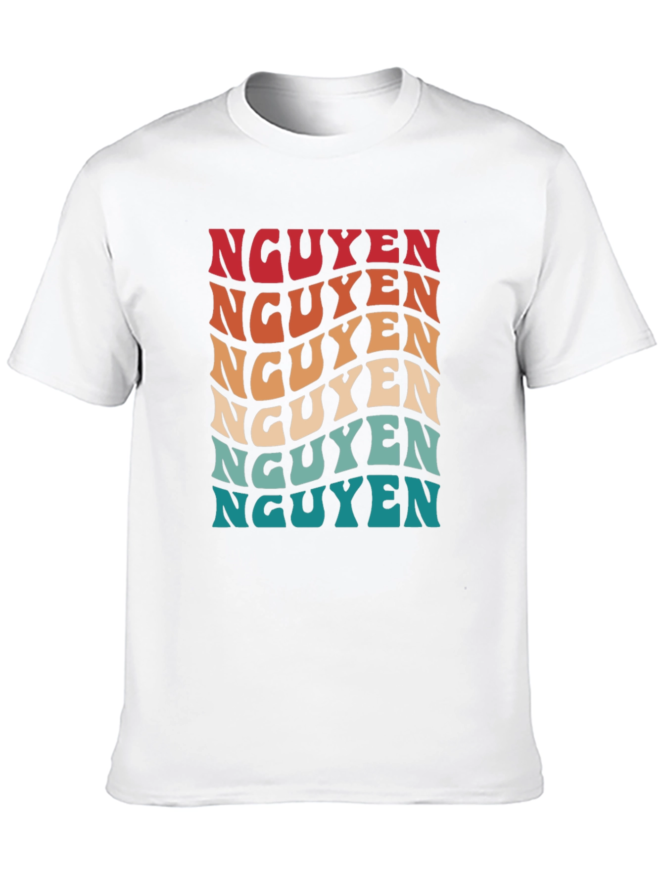 Nguyen Retro Wave T-Shirt | Vietnamese Last Name Tee