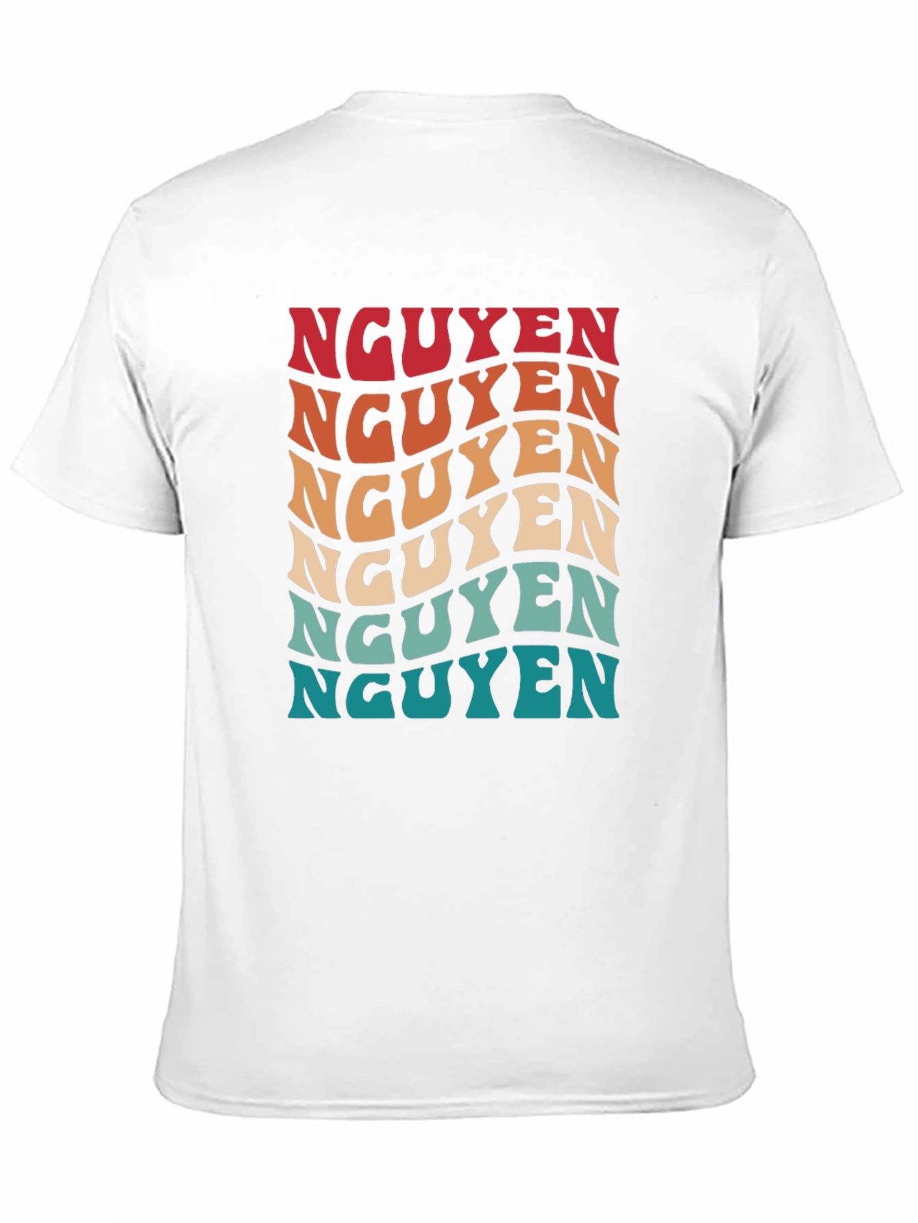 Nguyen Retro Wave T-Shirt | Vietnamese Last Name Tee