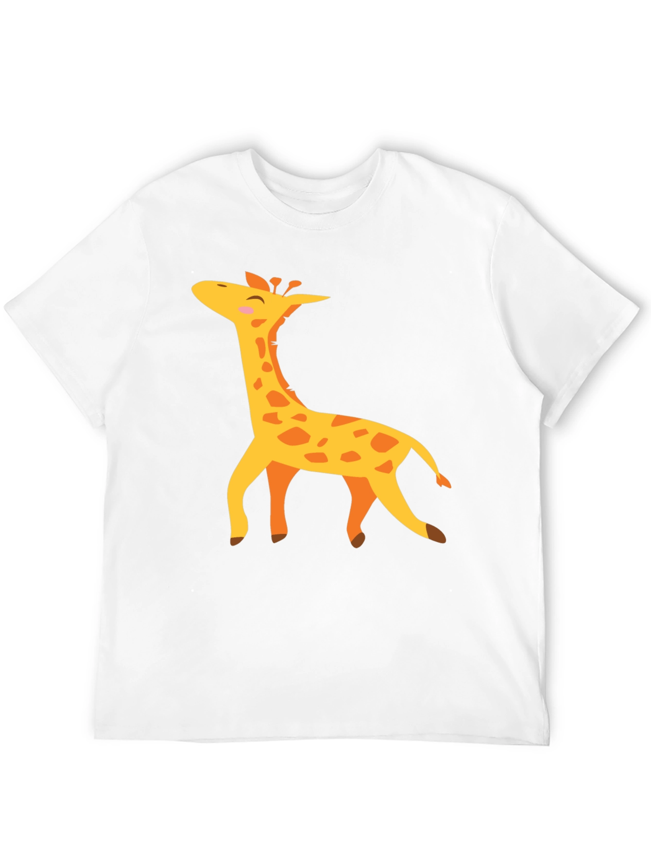 Giraffe Graphic T-Shirt - Black Crew Neck Tee