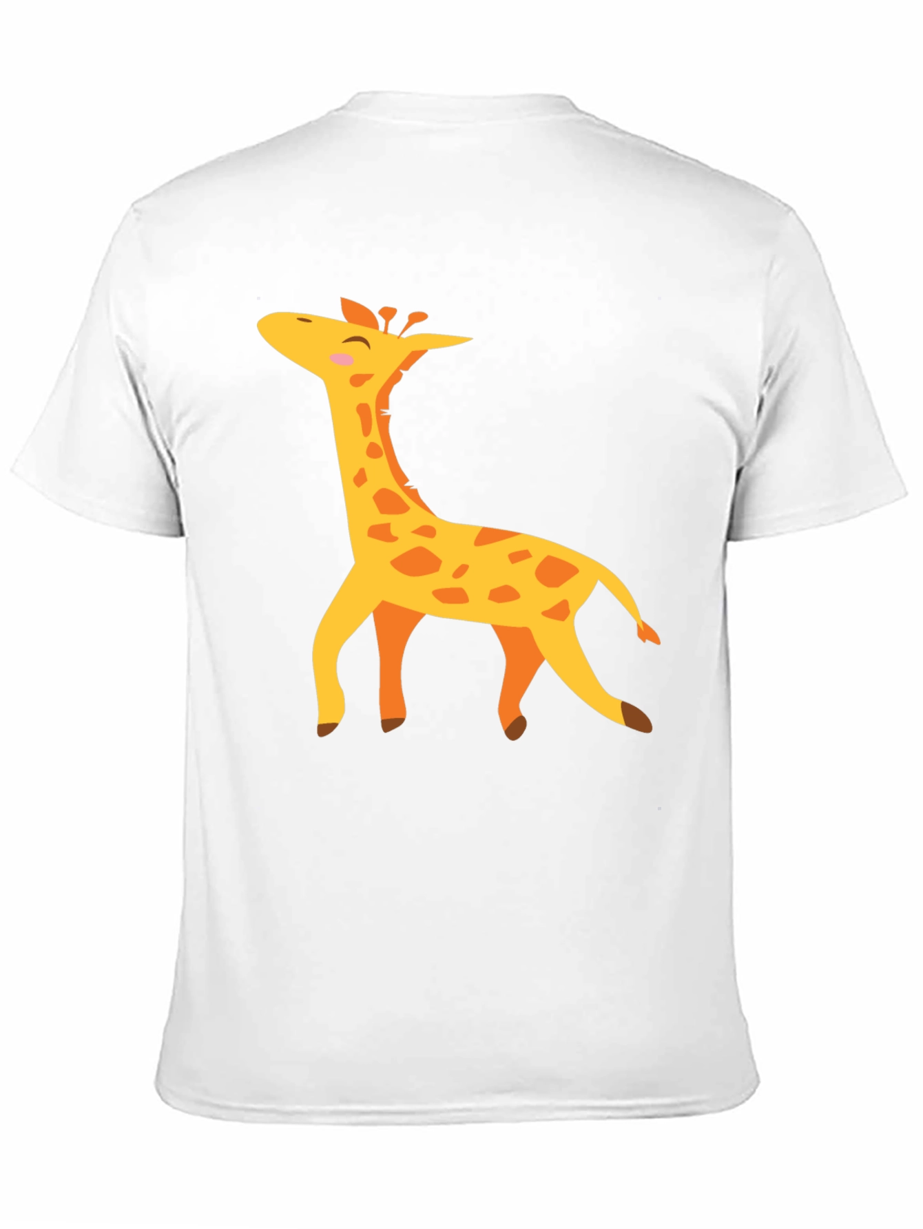 Giraffe Graphic T-Shirt - Black Crew Neck Tee