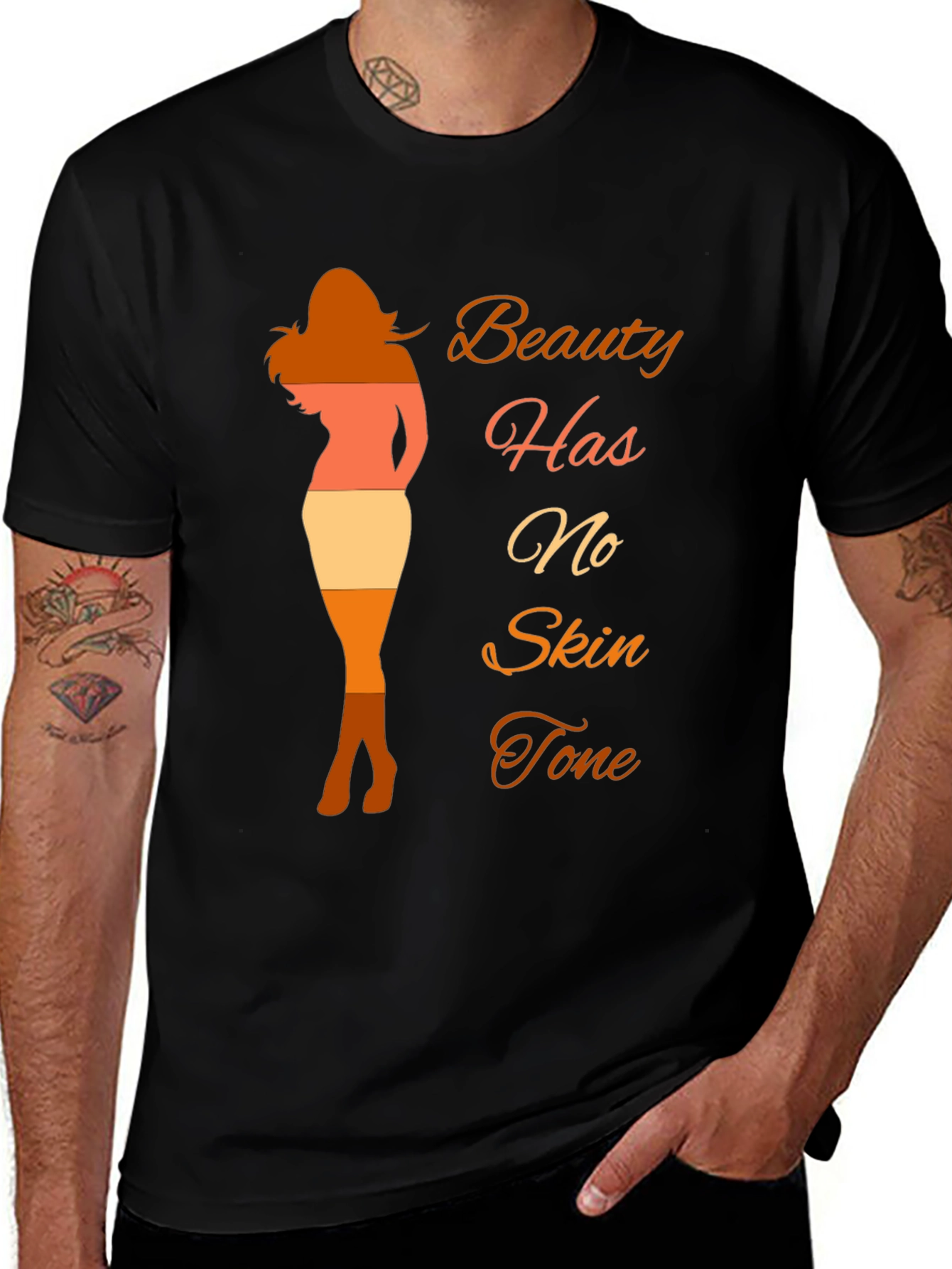 Beauty Has No Skin Tone T-Shirt - Diversity Tee