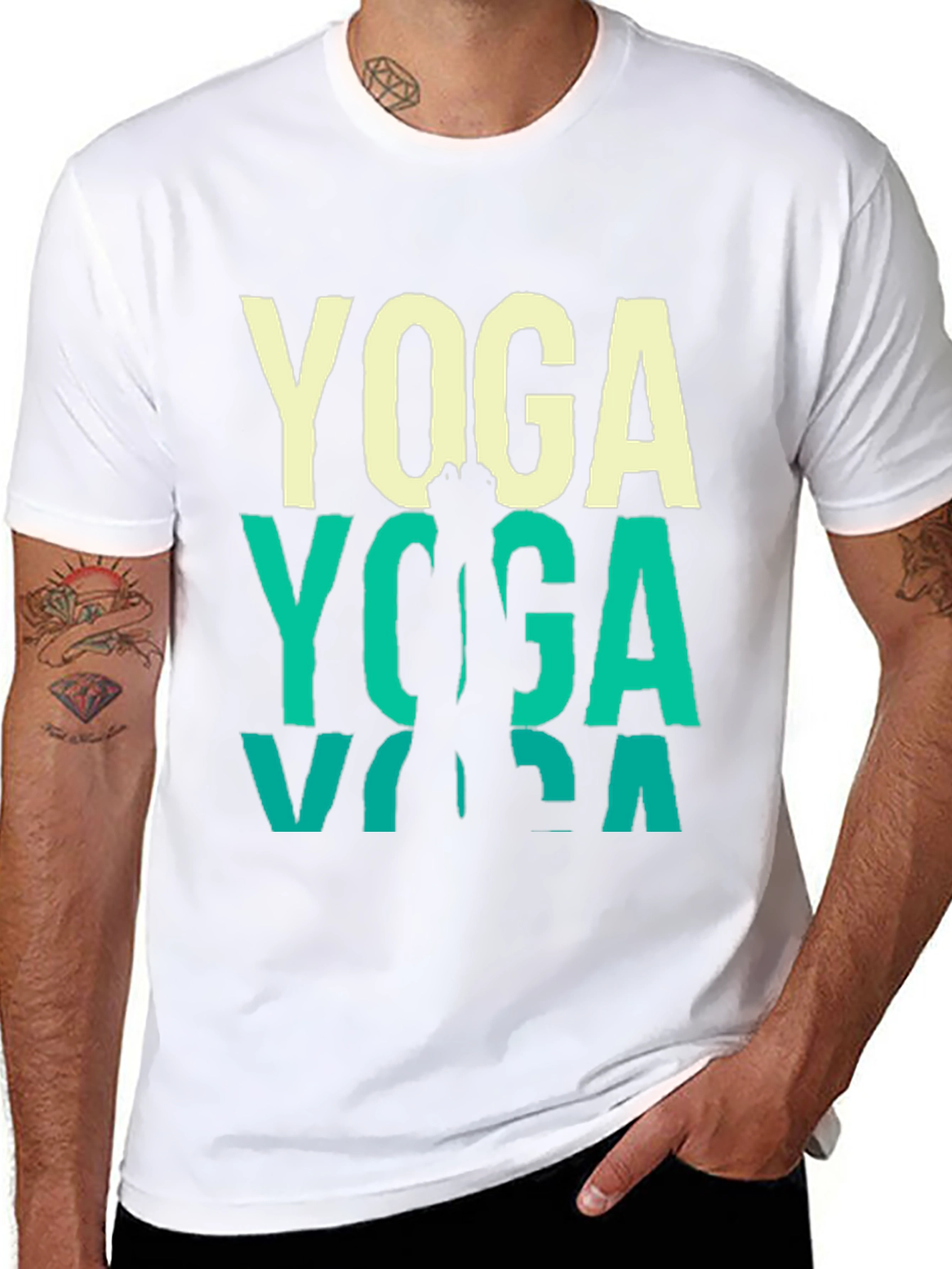 Yoga Graphic Tee - Mens Short Sleeve T-Shirt