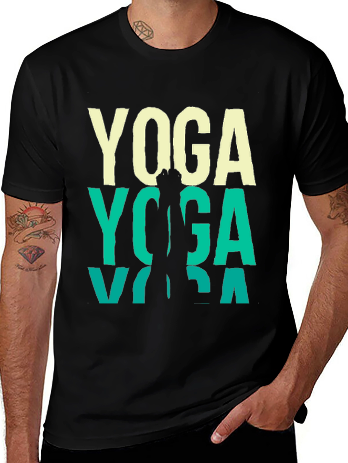 Yoga Graphic Tee - Mens Short Sleeve T-Shirt