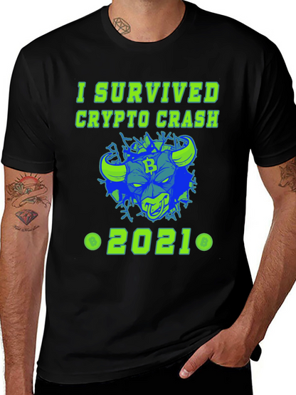 I Survived Crypto Crash 2021 Graphic Tee