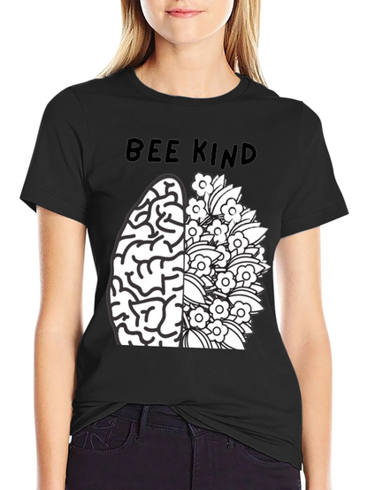 Bee Kind Brain Flower T-Shirt
