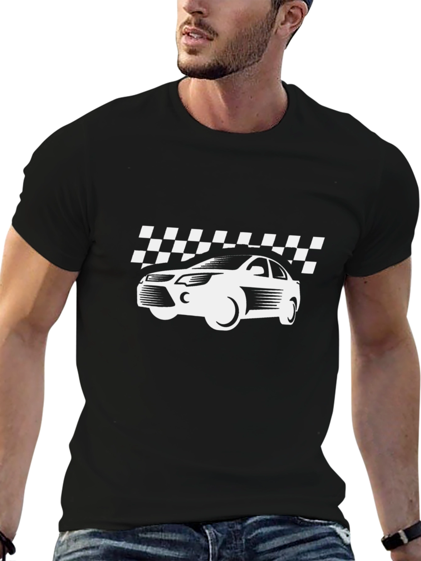 Car Racing T-Shirt - Black Graphic Tee