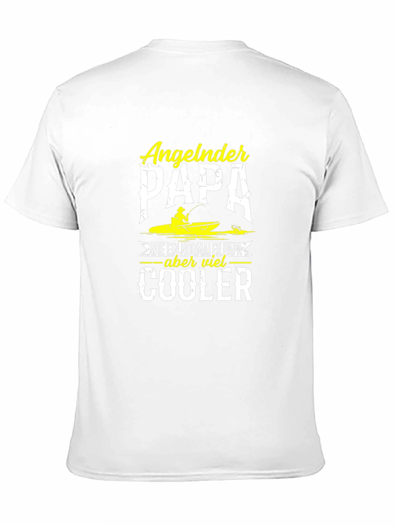 Angeln Papa Cooler Fishing Dad T-Shirt