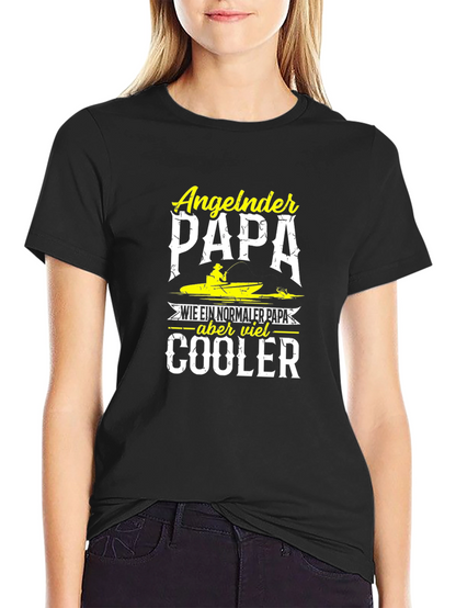 Angeln Papa Cooler Fishing Dad T-Shirt