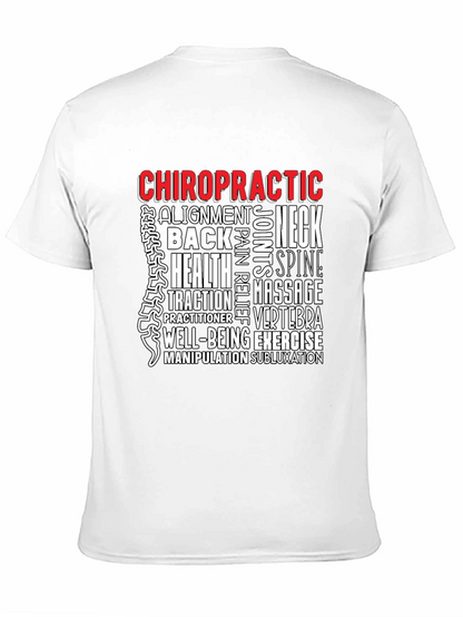Chiropractic Word Art T-Shirt - Wellness Tee