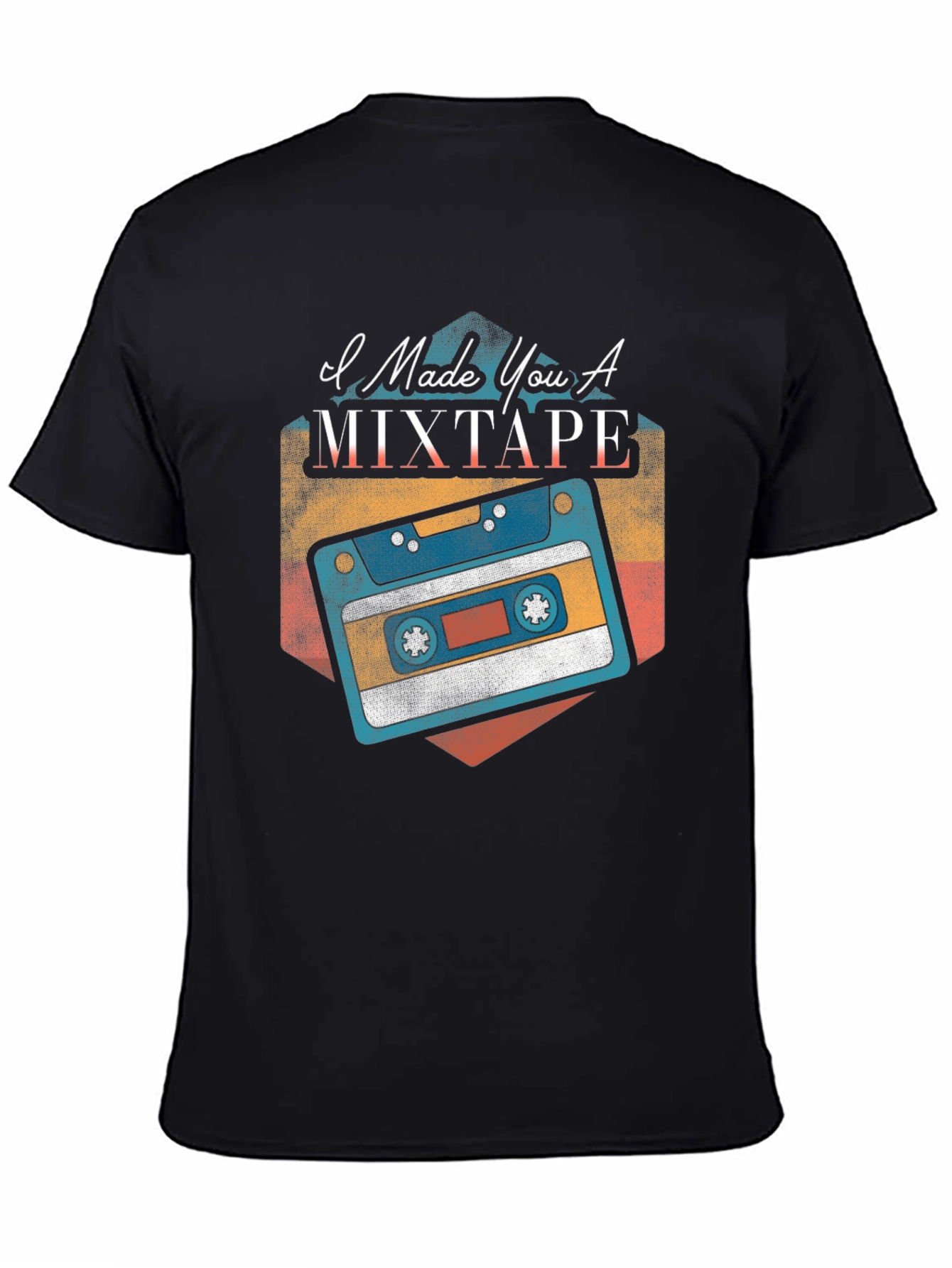 I Made You A Mixtape Black T-Shirt