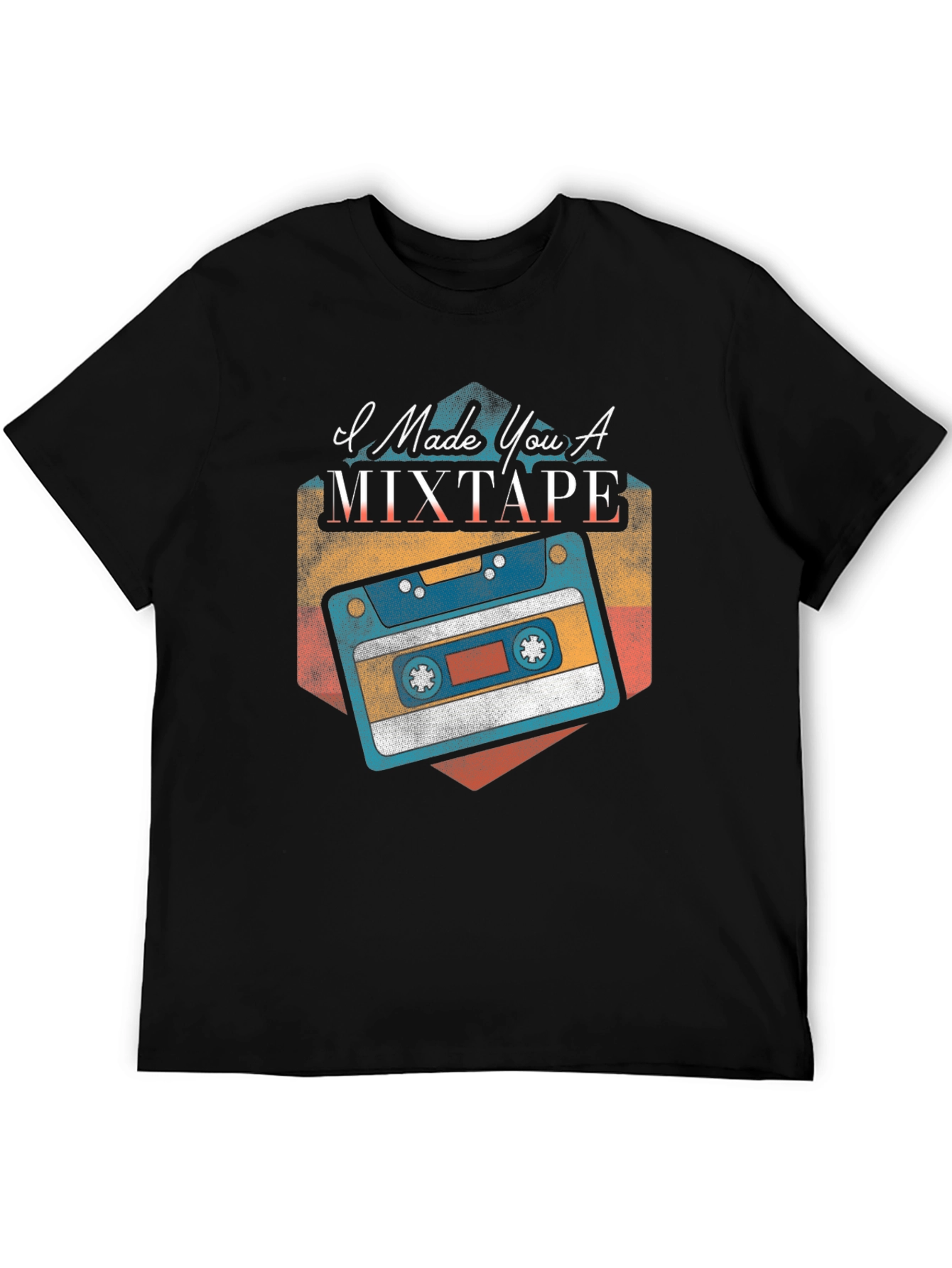 I Made You A Mixtape Black T-Shirt