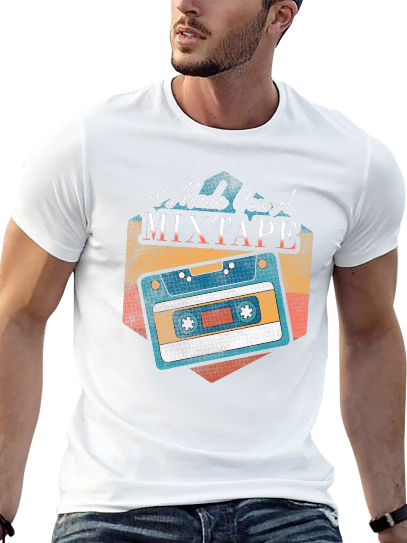 I Made You A Mixtape Black T-Shirt