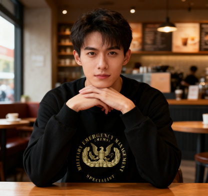 MEMS Official Emblem Black Crewneck Sweatshirt