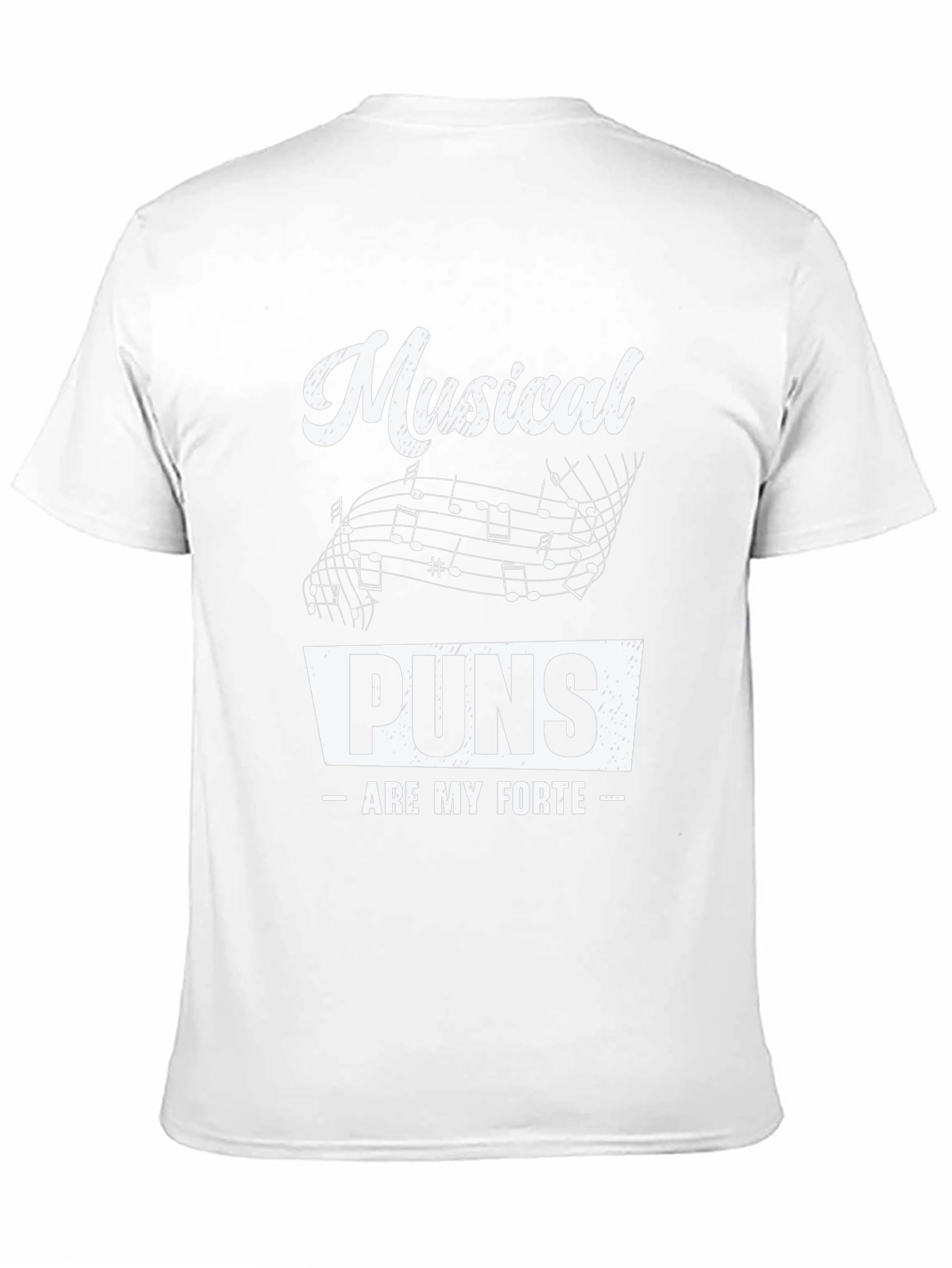 Musical Puns Mens Black Graphic Tee