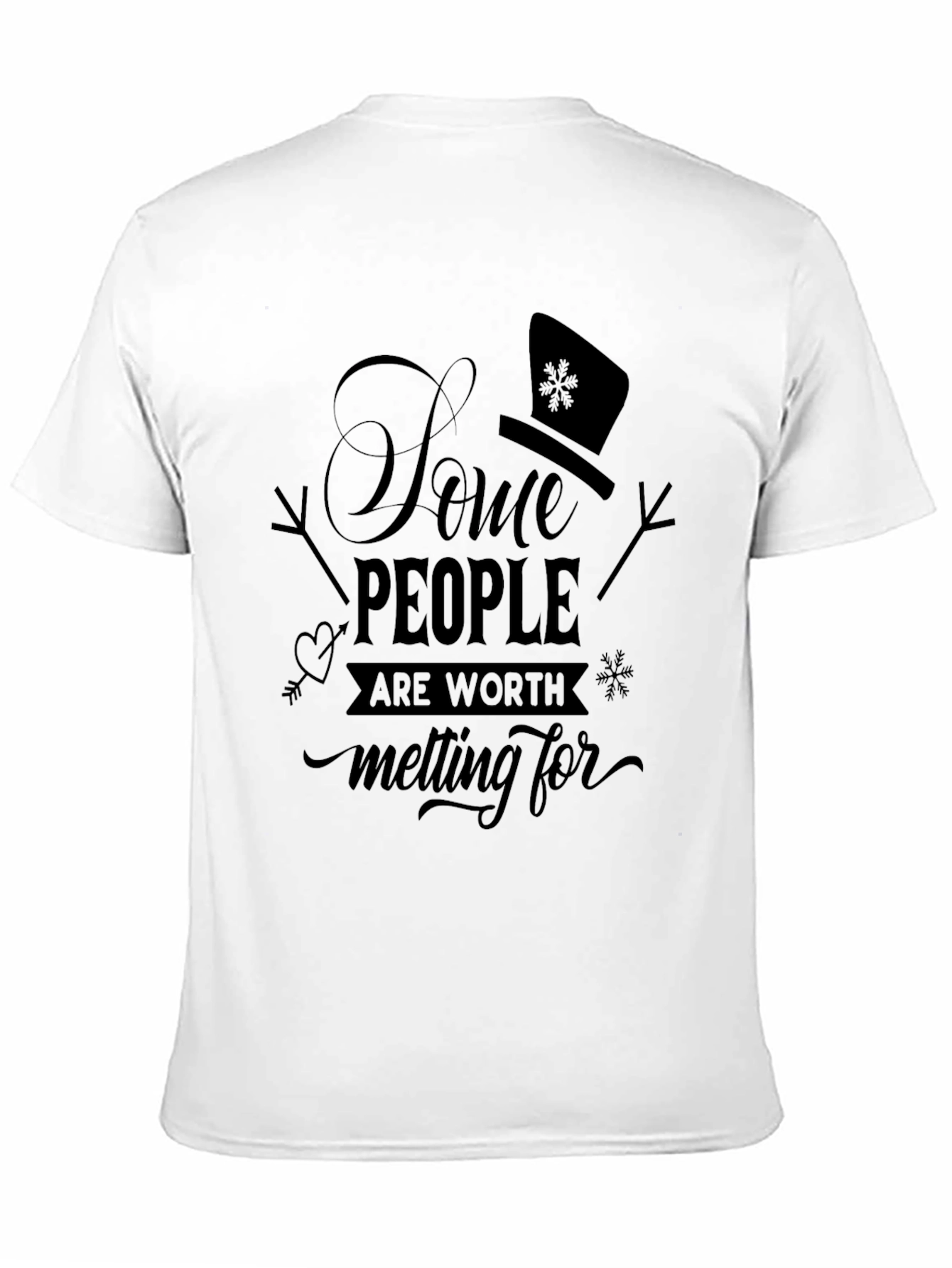 Snowman Melting For T-Shirt