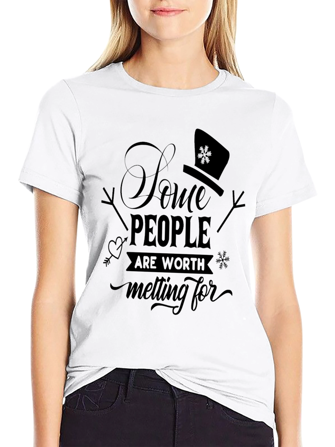 Snowman Melting For T-Shirt