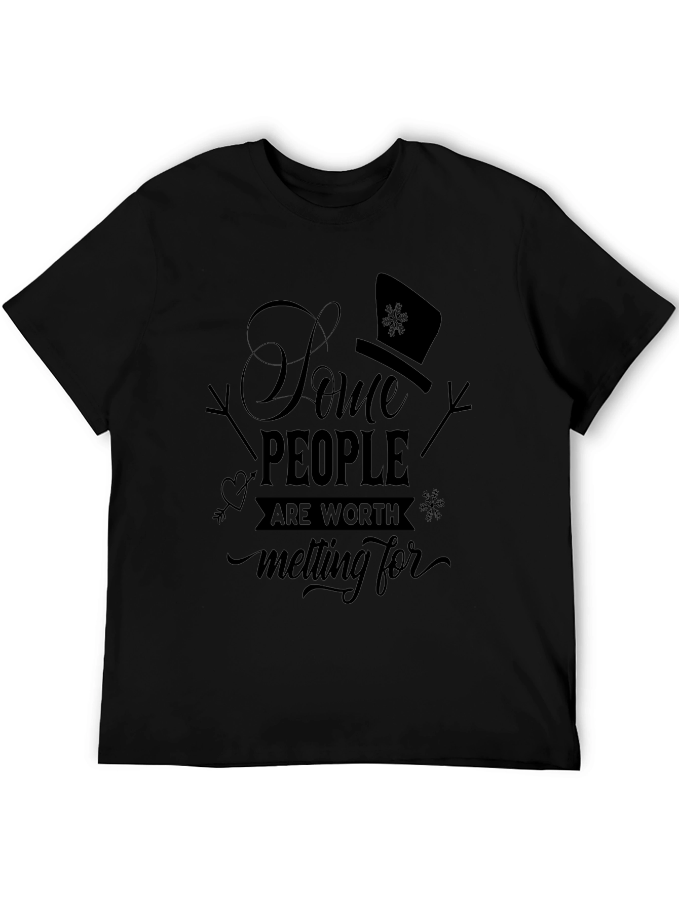 Snowman Melting For T-Shirt