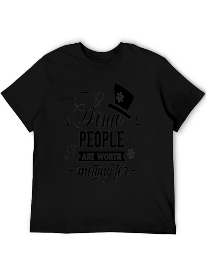 Snowman Melting For T-Shirt