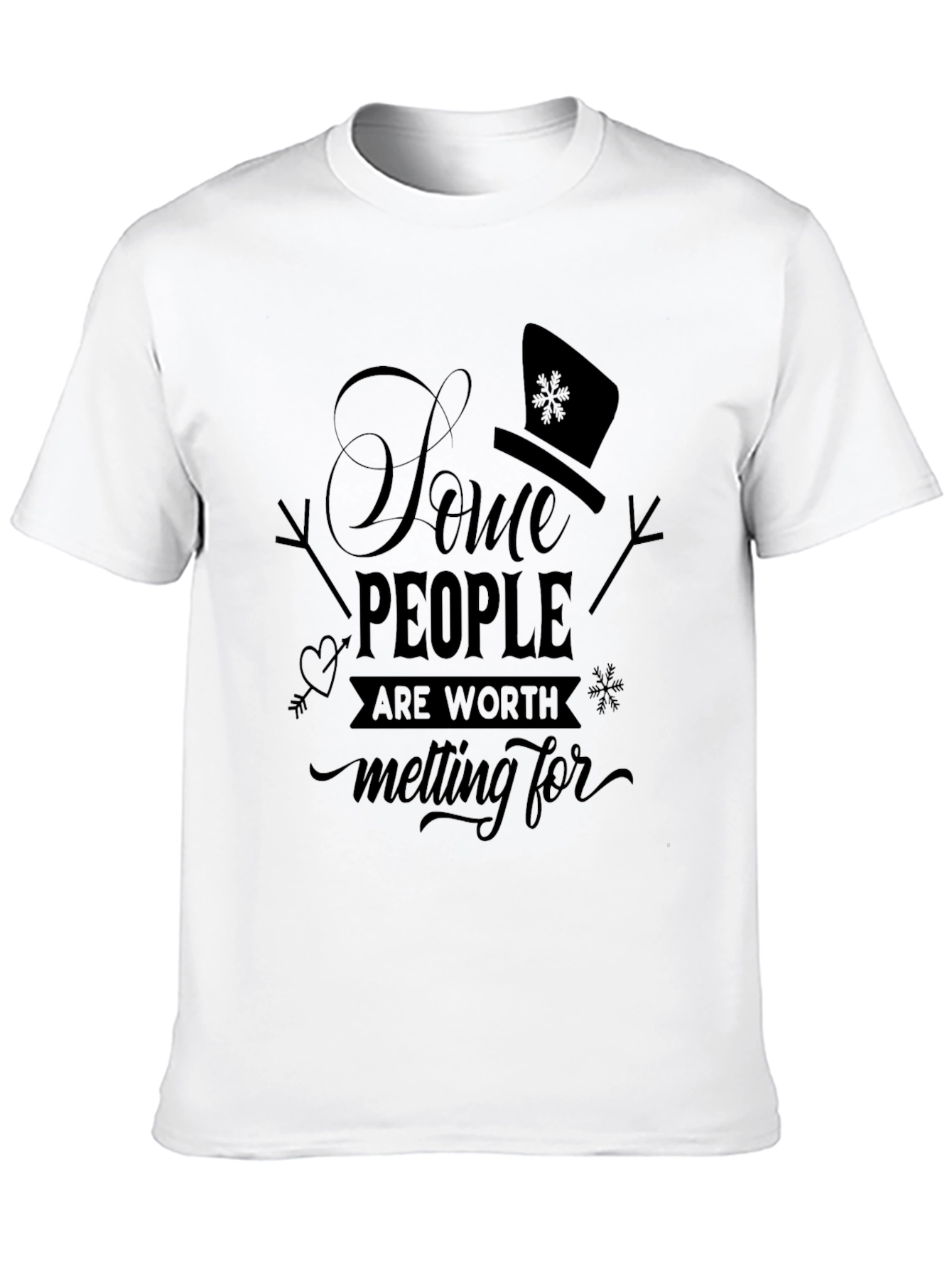 Snowman Melting For T-Shirt