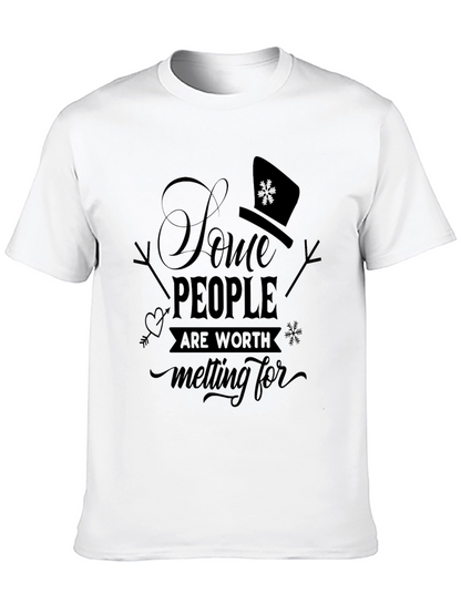 Snowman Melting For T-Shirt