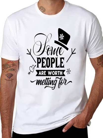 Snowman Melting For T-Shirt