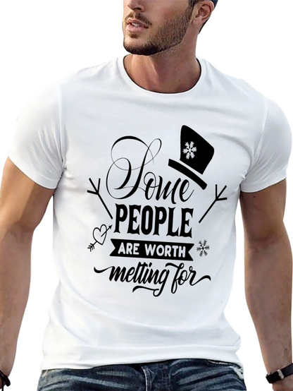 Snowman Melting For T-Shirt