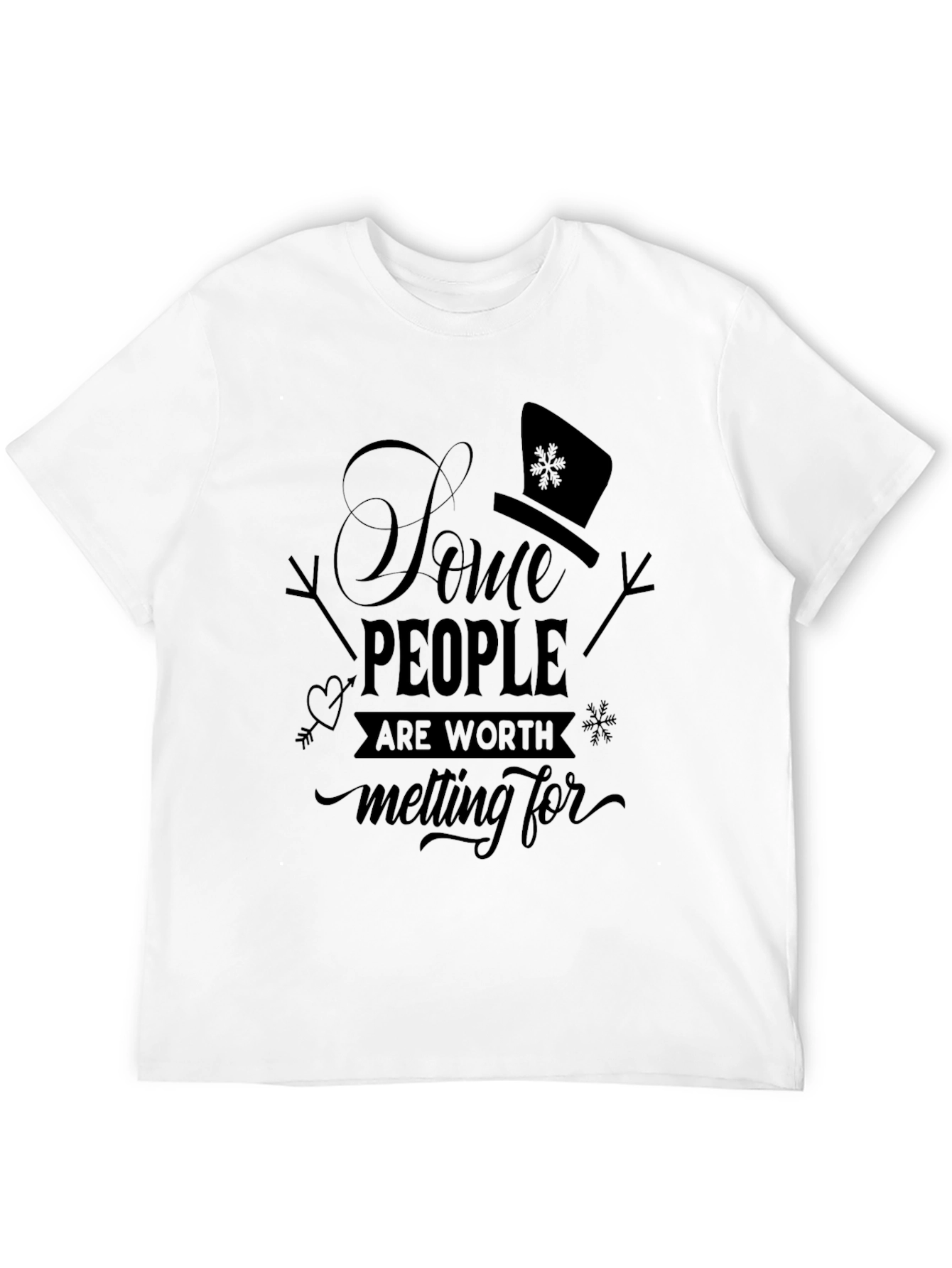 Snowman Melting For T-Shirt