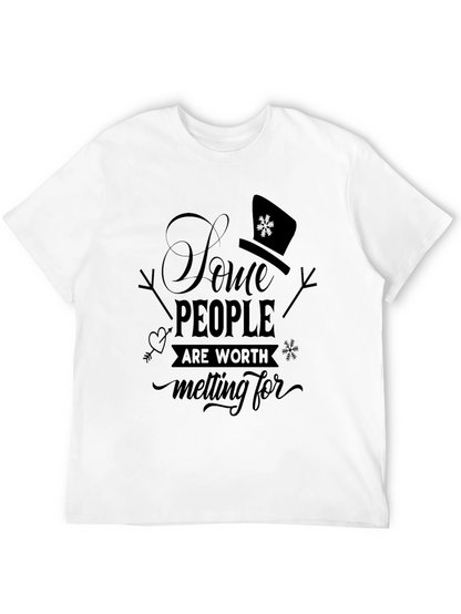 Snowman Melting For T-Shirt