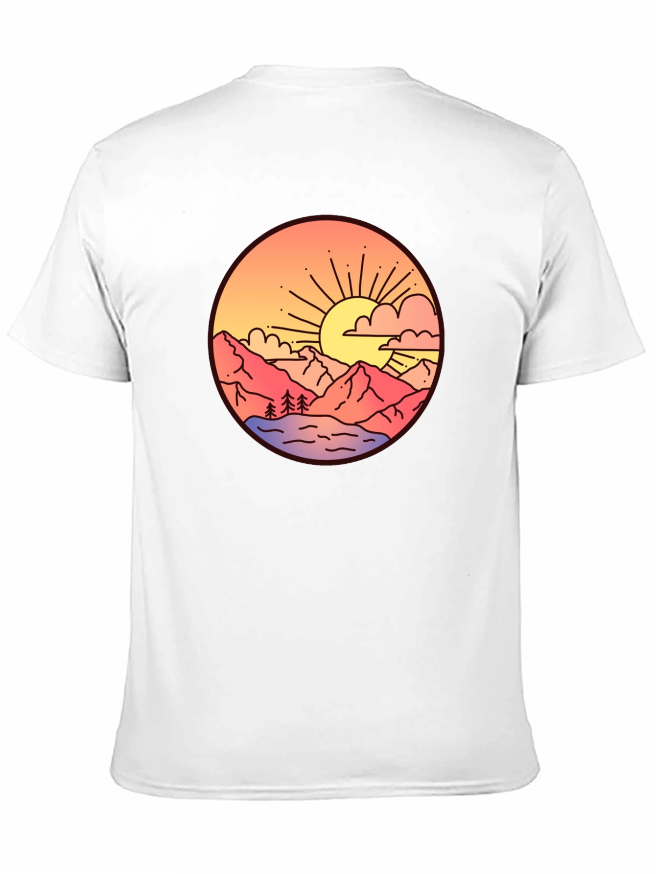Sunset Mountain Graphic T-Shirt