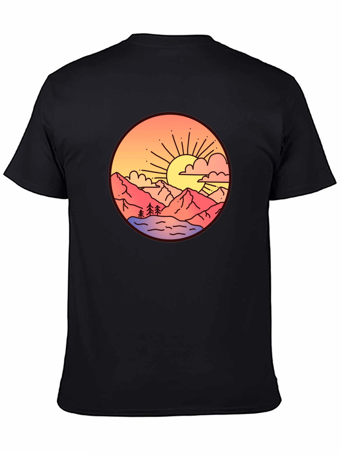Sunset Mountain Graphic T-Shirt