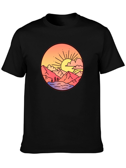 Sunset Mountain Graphic T-Shirt