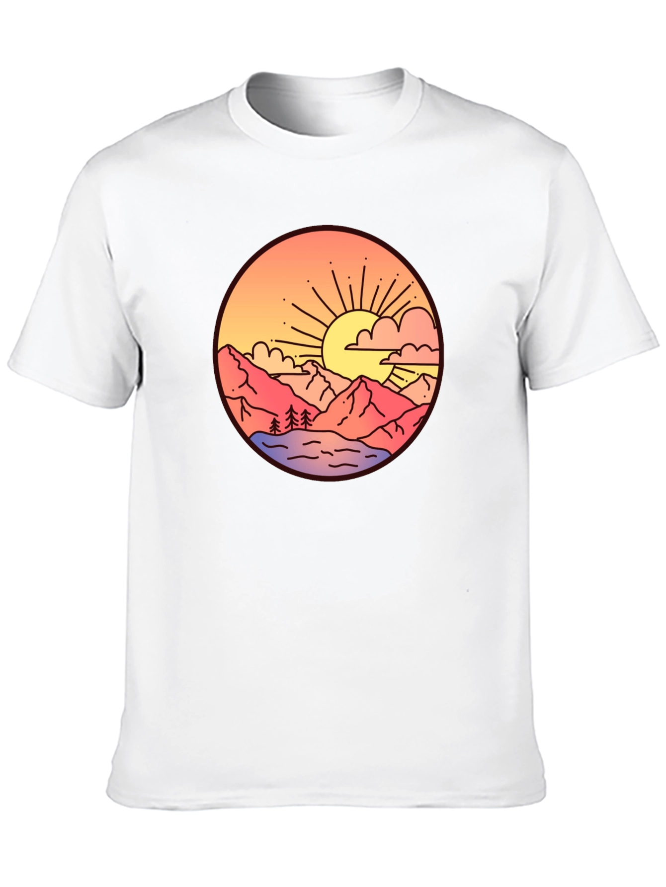 Sunset Mountain Graphic T-Shirt