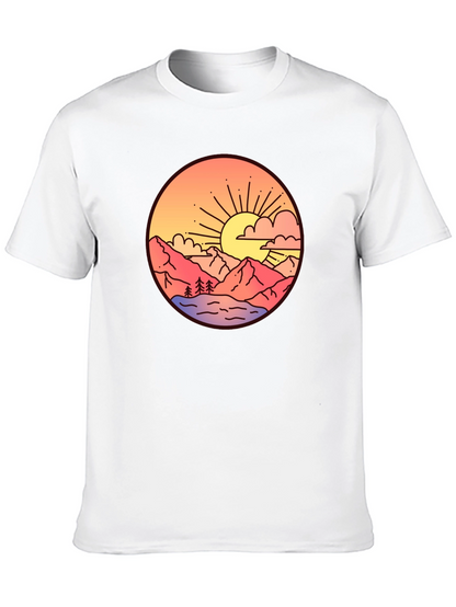 Sunset Mountain Graphic T-Shirt