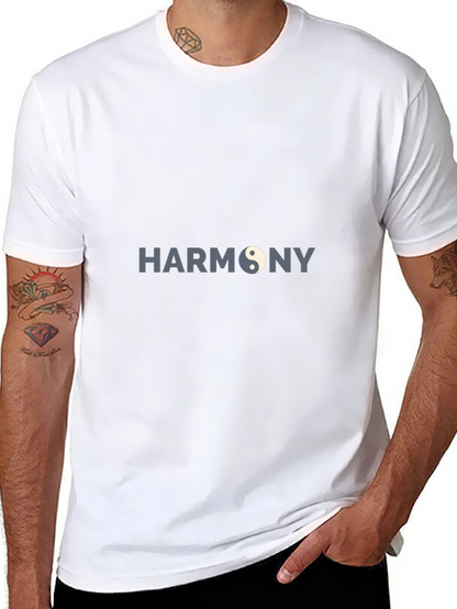 Harmony Yin Yang Graphic Black T-Shirt