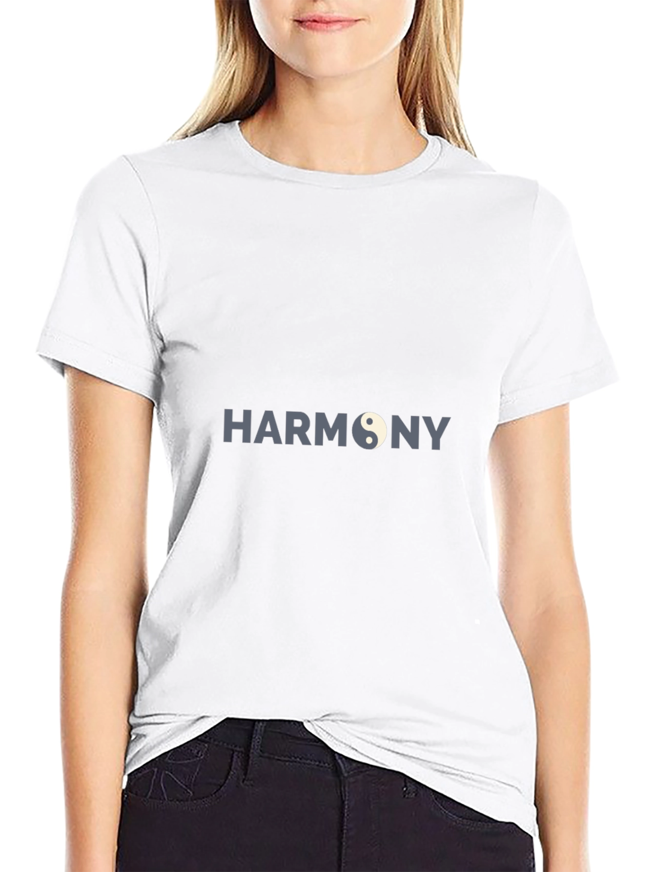 Harmony Yin Yang Graphic Black T-Shirt