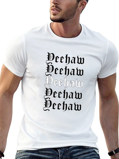 Deehaw Graphic Print Black T-Shirt