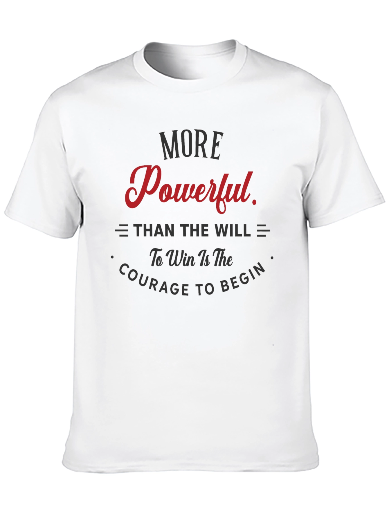 Motivational T-Shirt - Courage to Begin