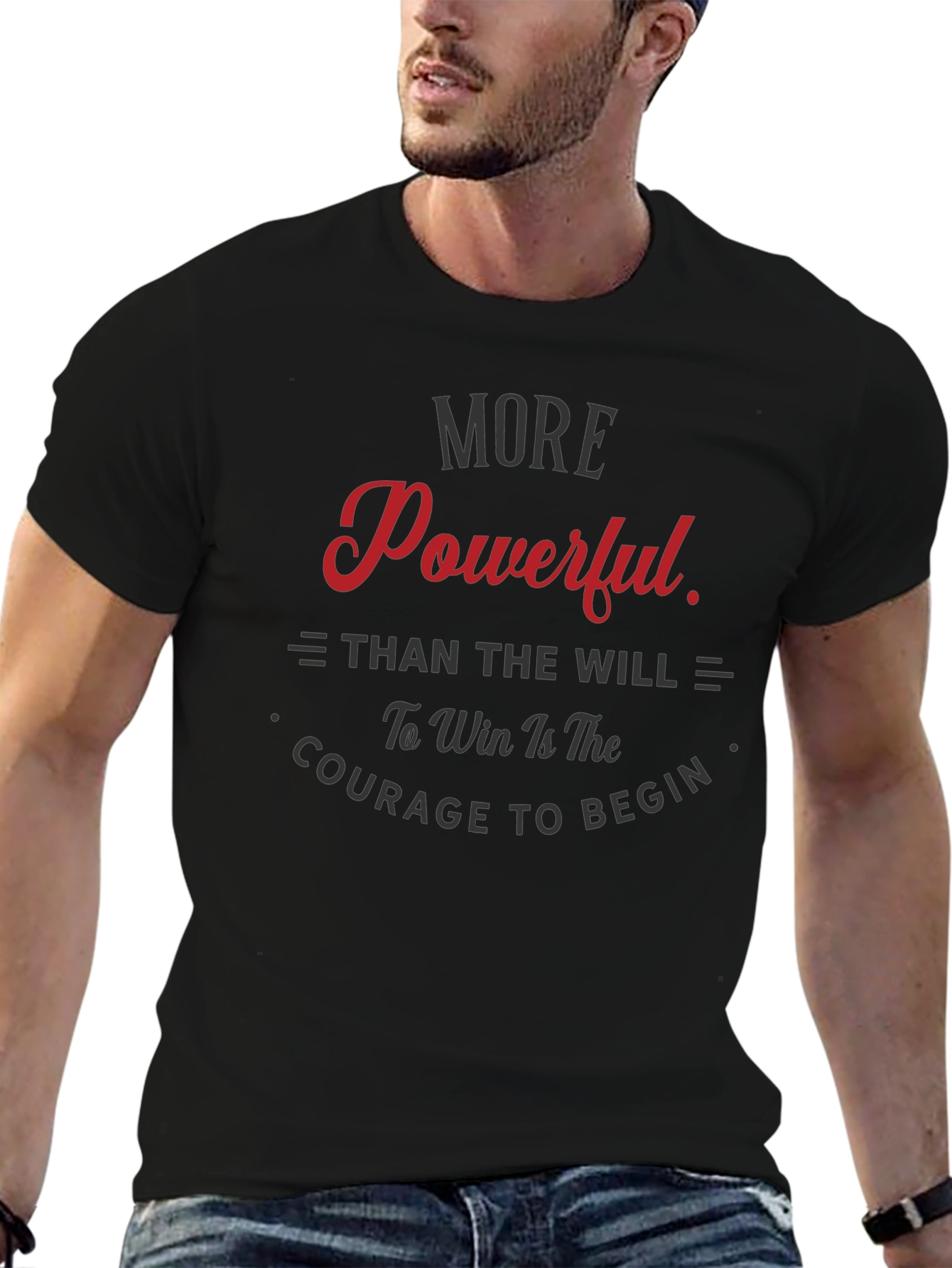Motivational T-Shirt - Courage to Begin