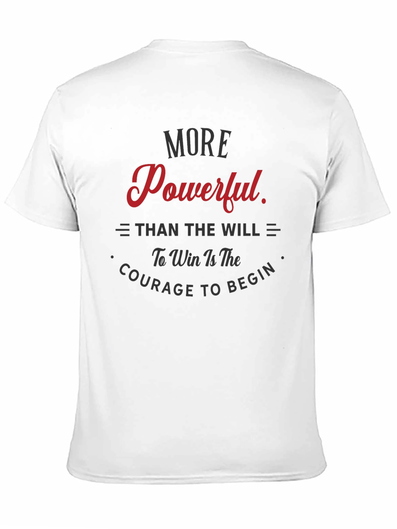 Motivational T-Shirt - Courage to Begin