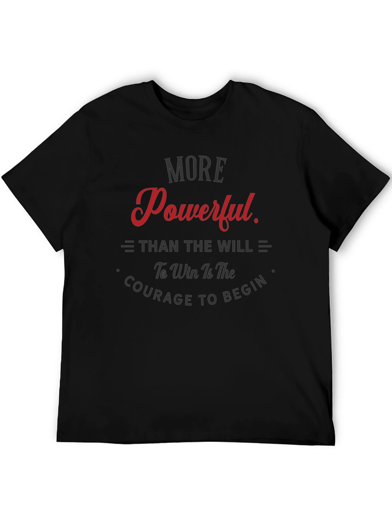 Motivational T-Shirt - Courage to Begin