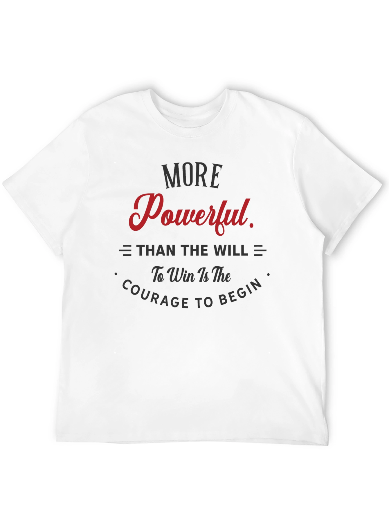 Motivational T-Shirt - Courage to Begin