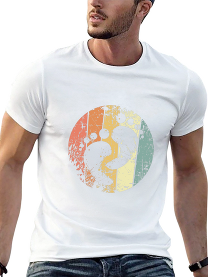 Retro Footprint Circle Tee