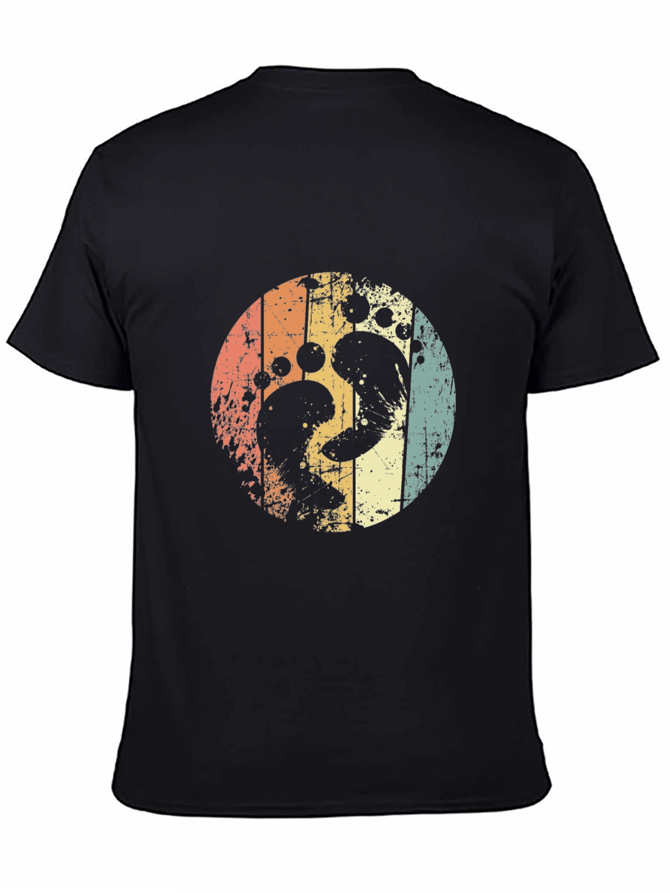 Retro Footprint Circle Tee