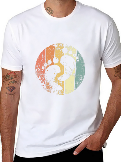 Retro Footprint Circle Tee