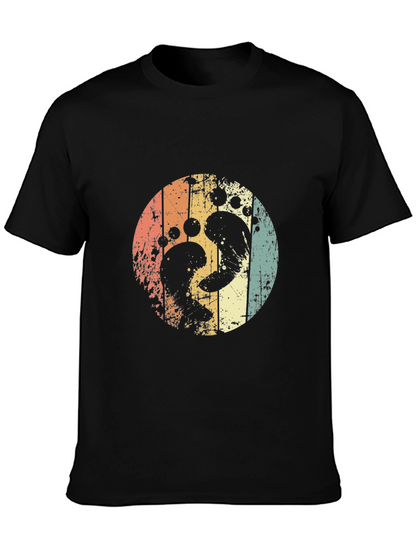 Retro Footprint Circle Tee