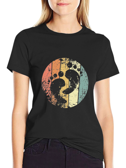 Retro Footprint Circle Tee
