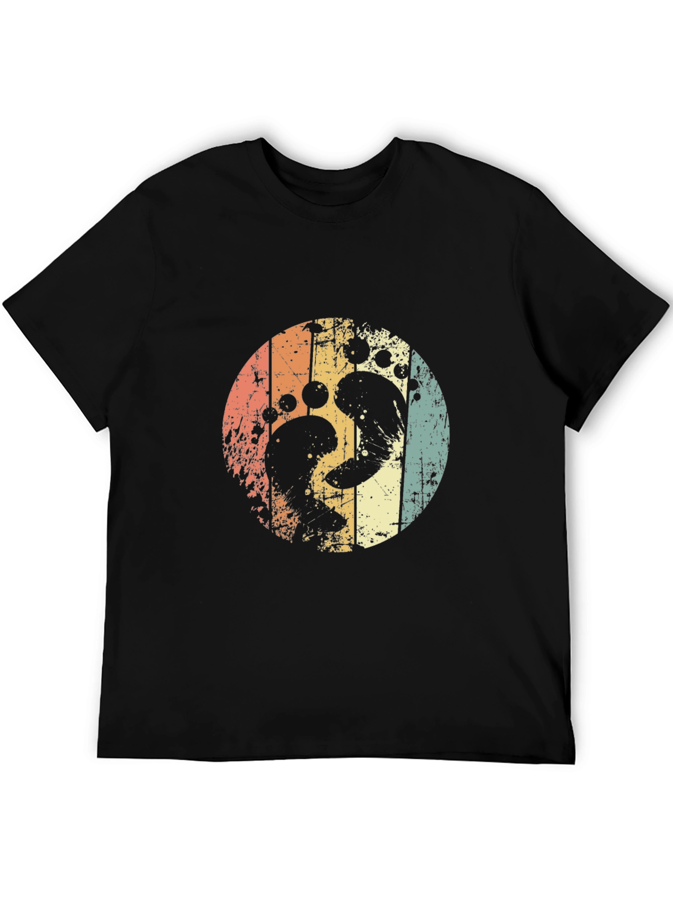 Retro Footprint Circle Tee
